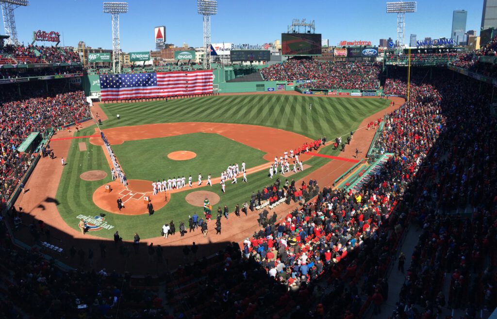 Warming Red Sox hearts on a freezing day at Fenway Park
