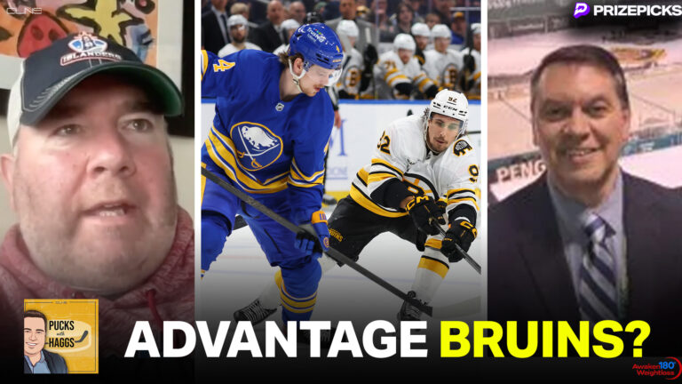 Who has the advantage in the Bruins/Sabres playoff series?